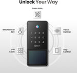 Lockin Veno Solar Palm Smart Lock, Palm Vein Keyless Entry Door Lock