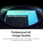 Insta360 Link 2 - PTZ 4K Webcam for PC/Mac