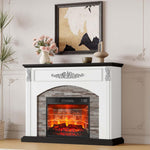 78" Electric Fireplace with Mantel