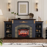 78" Electric Fireplace with Mantel
